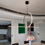 Pendant design lamp Arrangement Circle + Line by Flos