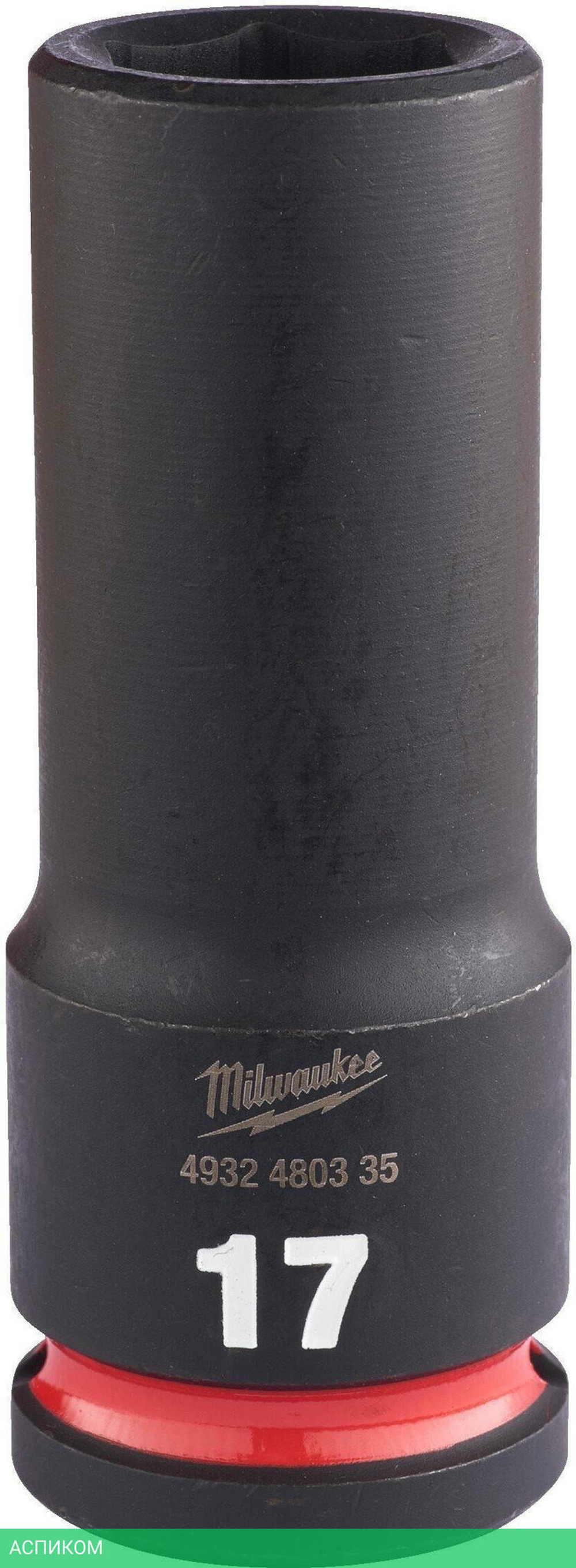 Головка ударная Milwaukee Shockwave 1/2" 17мм (4932480335)