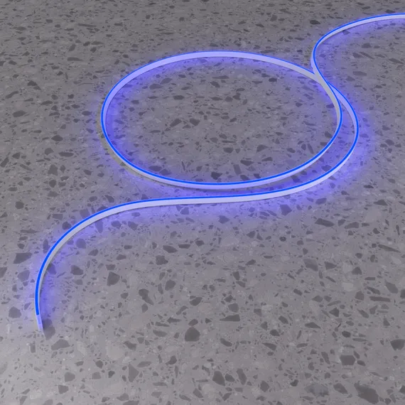 Гибкий неон 10х4 24В 9,6 Вт/м Синий IP67 5м Led Strip 432041