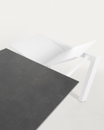 ATTA Стол 120 (180) x80 белый, керамический Vulcano Roca