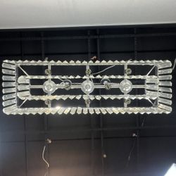 Подвесная Люстра Rh 1920S Odeon Clear Glass Fringe Chrome By Imperiumloft