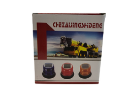 Мигалка автомобильная оранжевая большая с солнечной батареей 12V