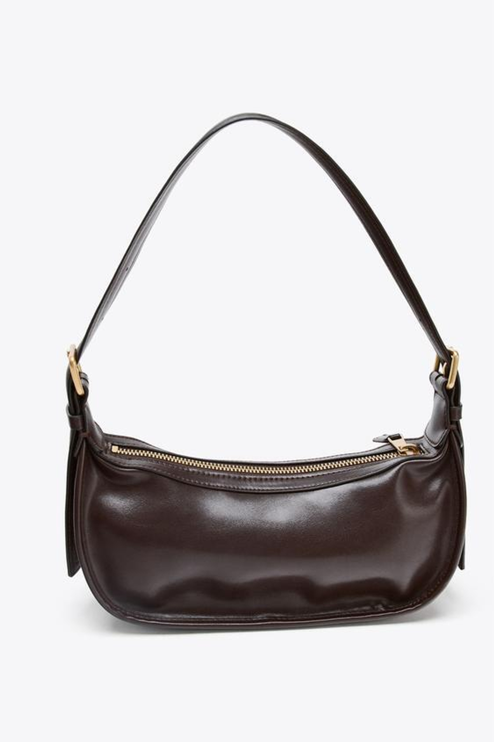 ZARA ГОРОДСКАЯ СУМКА С КАРМАНАМИ, БОРДОВО-КРАСНЫЙ