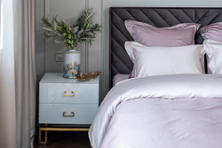 Простыня на резинке 160x200x30 Garda Decor розовая