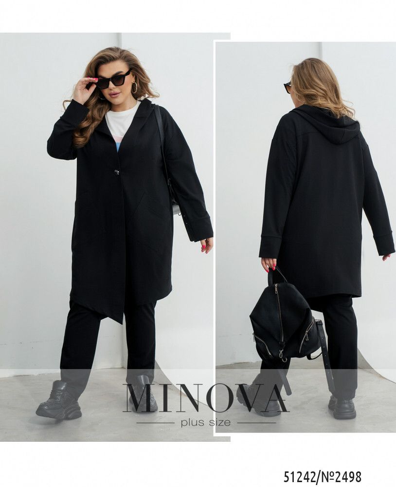 Костюм 2498-черный Minova