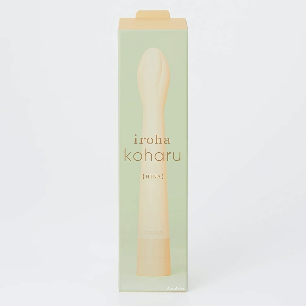 Желтый вибратор Iroha Koharu Hinatsubomi - 16 см. (Цвет: желтый)
