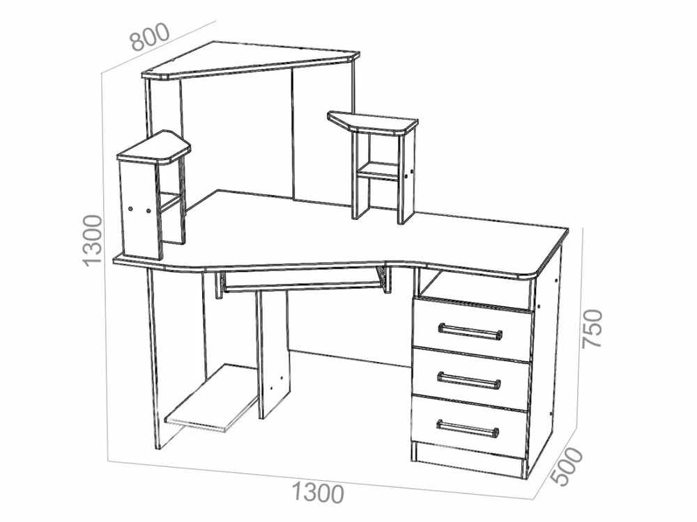 Компьютерный стол Каспер венге/лоредо NEW