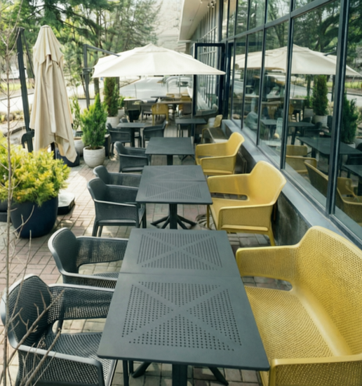 Диван пластиковый Net Bench Nardi цвет антрацит