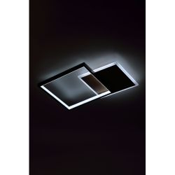 Светильник потолочный светодиодный ЭРА Модерн Ferre CLL-1-60-RC BK+Wood с ДУ 3K-6,5К черный-дерево | Светильники SPB-6 с ДУ