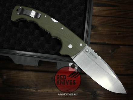 Нож Cold Steel 5 Max - руокять зеленый G10, светлый клинок