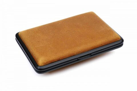 Портсигар Passatore на 14 сигарет, натуральная буйволиная кожа, Светло-коричневый C124