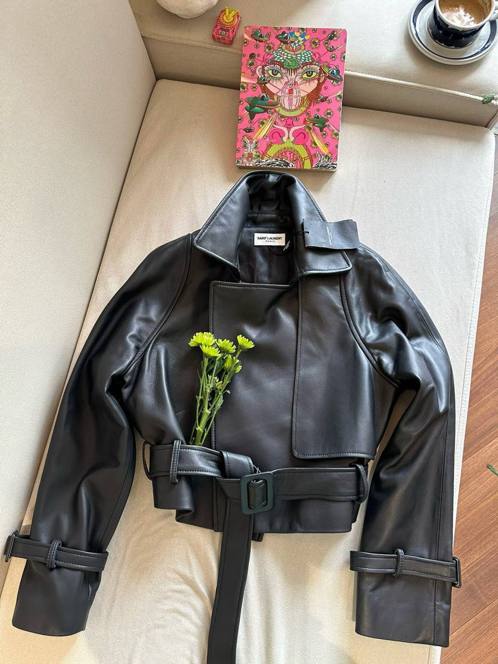 Кожаная куртка Yves Saint Laurent