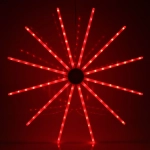 Фигура светодиодная Цифровая «Огненный круг» 70 см, 12 лучей, 96 ламп LED, с пультом ДУ, более 8 реж, Мультицвет