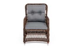 "Цесена" кресло плетеное из искусственного ротанга, цвет коричневый