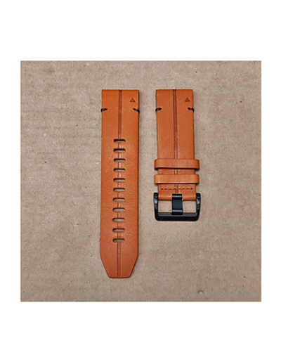 Ремешок кожа / замша 26 мм для Garmin Fenix 7x / 6x / 5x / 3, Enduro 2 / Tactix 7, Tactix Delta быстросъемный Коричневый / черный