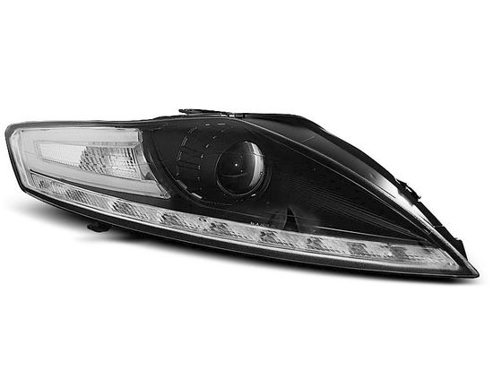 Передние фары daylight black led indicator для Ford Mondeo 4