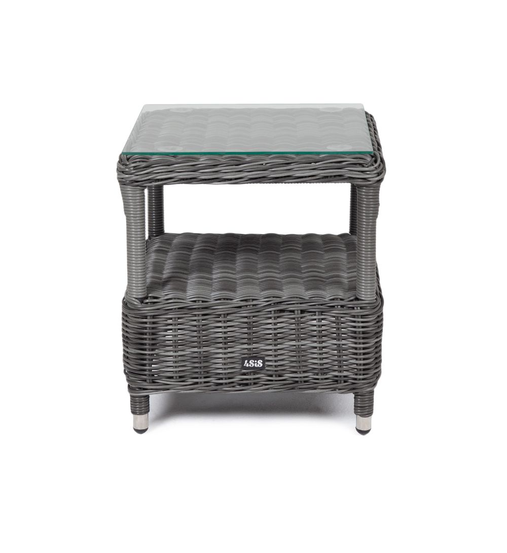 "Форио" столик кофейный из искусственного ротанга, цвет графит