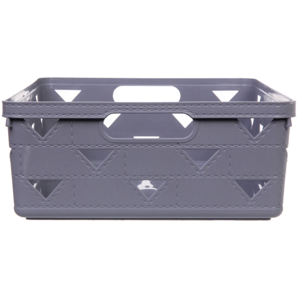 Корзинка для хранения «ЭНИГАРТ», цвет пыльно серый, 33*25.6*11см