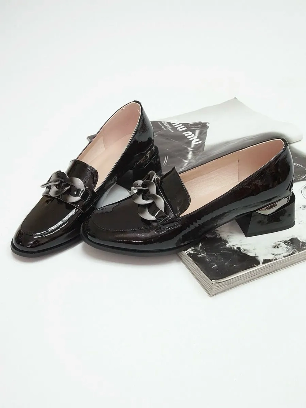 Туфли женские натуральная лакированная кожа