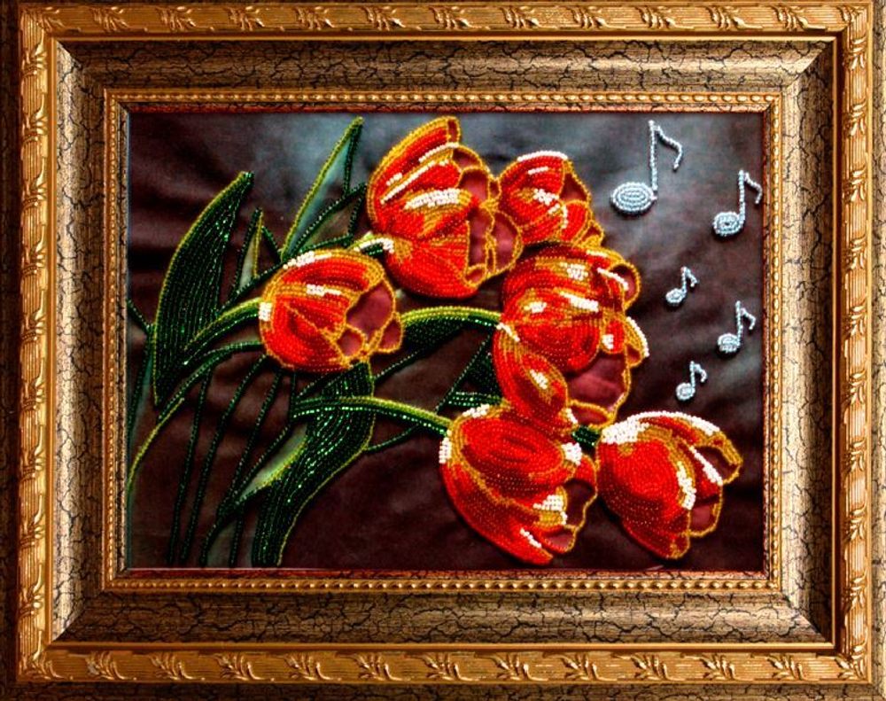 "Тюльпанчики"-А-14  вышивка