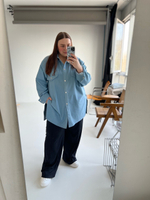 Рубашка джинсовая голубая