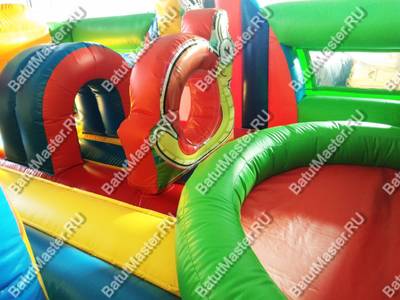 Батут "Весёлые зверята", 5*5*2.5 м.