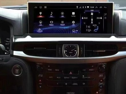 Магнитола для Lexus LX570 2016+, LX450d - Carmedia SL-L1210 монитор 12.3" на Android 13, 8ГБ+128ГБ, 4G SIM-слот, CarPlay