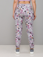 Брюки Бдж-029/серый-бордоцветы