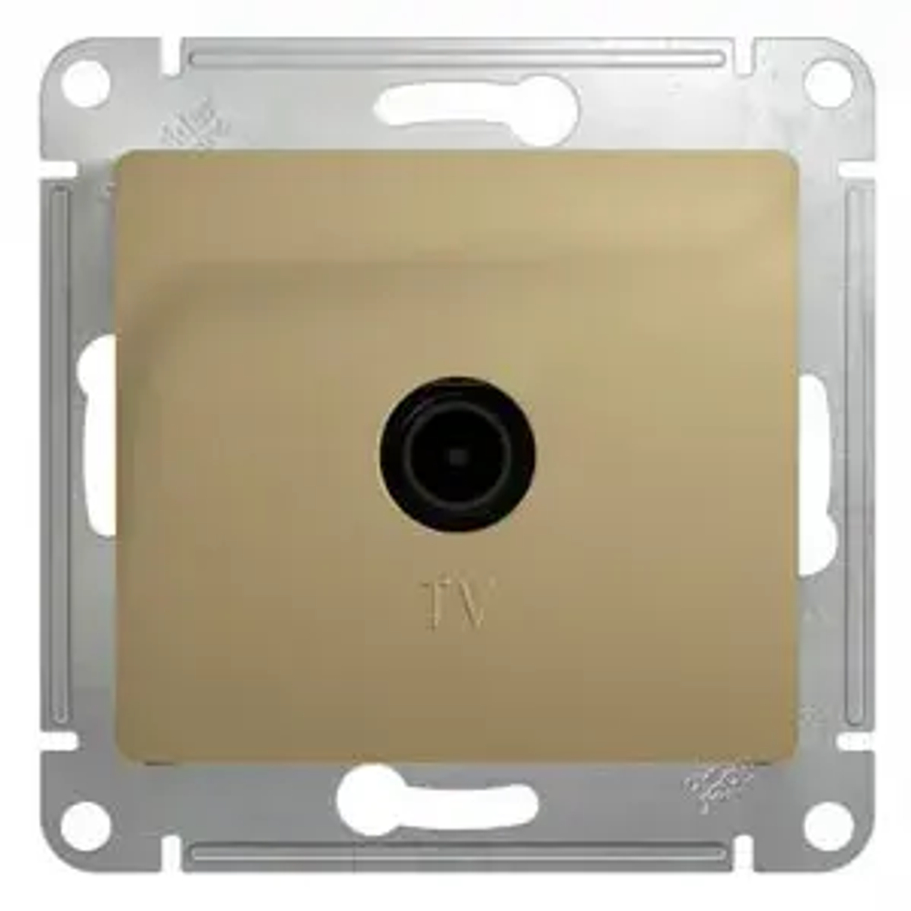 GLOSSA TV РОЗЕТКА проходная 4дБ, механизм, ТИТАН
