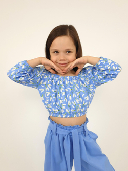 02-95-3 Комплект для девочки (футболка и брюки)