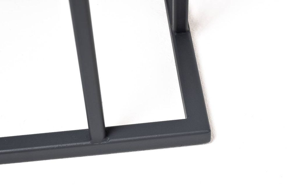 "Женева" интерьерный стол из HPL шестиугольный, D40, H55, цвет "серый гранит"