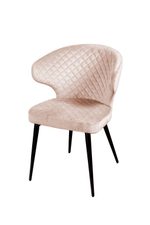 Стул Richard ромб, бархат светло-бежевый 2