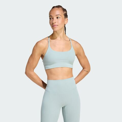Спортивный бюстгальтер adidas All Me с легкой поддержкой из рибаны - ADIDAS