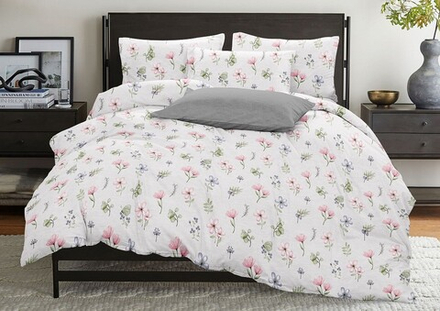 Комплект постельного белья 1.5 сп с простыней на рез.90х200 БЯЗЬ "Мишель" (нав. 50х70 или 70х70)