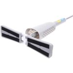 Швабра с отжимом, ручка 125 см. в комплекте две насадки цвет серый