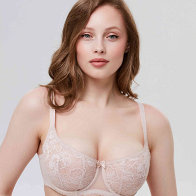 Бюстгальтер Мягкая чашка Серебристый пион Прибалтика