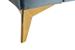 Диван трехместный Garda Decor Annette бирюзовый ANNETTE-3M-2K-БИРЮЗОВЫЙ-Riv87