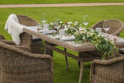 "Эспрессо" обеденная группа плетеная, цвет соломенный