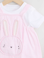 Боди с коротким рукавом и комбинезон в комлекте для малышей Next AA8-188, Белый, Розовый