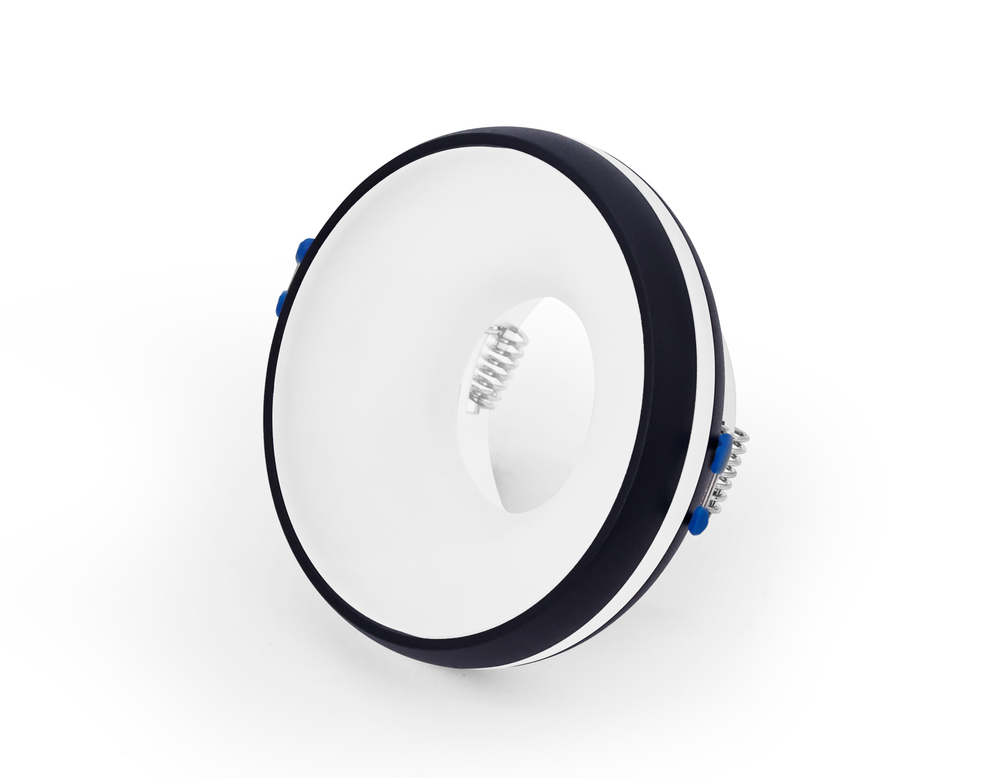 Встраиваемый точечный светильник MR16 с акрилом TN3322 SBK/FR черный песок/белый матовый GU5.3 D95*40