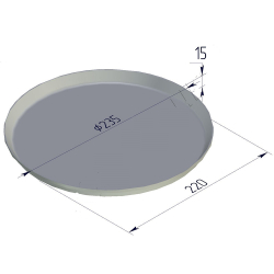 Форма для выпечки пиццы 235х15 мм