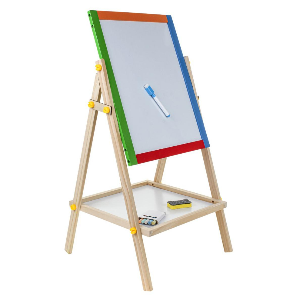 Мольберт 2-ух сторонний 39*6*63,3 см. коробка YY-3372