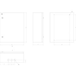 Корпус металлический ЭРА SIMPLE ЩМП-06 (500х400х175) IP31 УХЛ3 серый