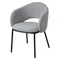 Стул Jude, серое букле, черные ножки