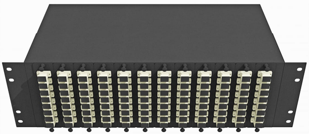 Кросс оптический стоечный  TopLAN КРС-Top-3U-96SC/U-OM2-BK