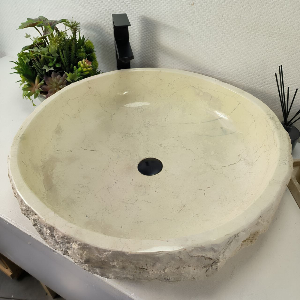 Раковина из мрамора Erozy Cream EM-64946 62*62*15 0878