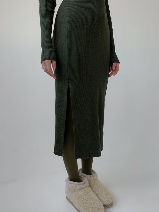 ПЛАТЬЕ ЭЛЬСА ОЛИВКОВЫЙ