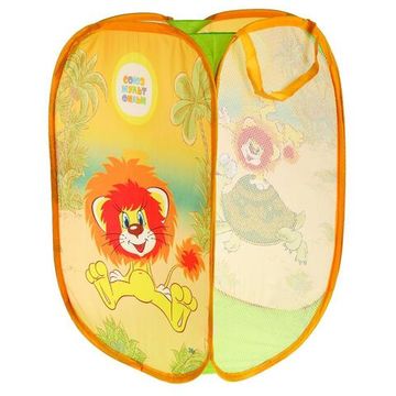 Корзина для игрушек СОЮЗМУЛЬТФИЛЬМ львенок и черепаха 36*58см ИГРАЕМ ВМЕСТЕ