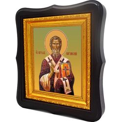 Кирилл, Катанский (Сицилийский) святитель. Икона на холсте.