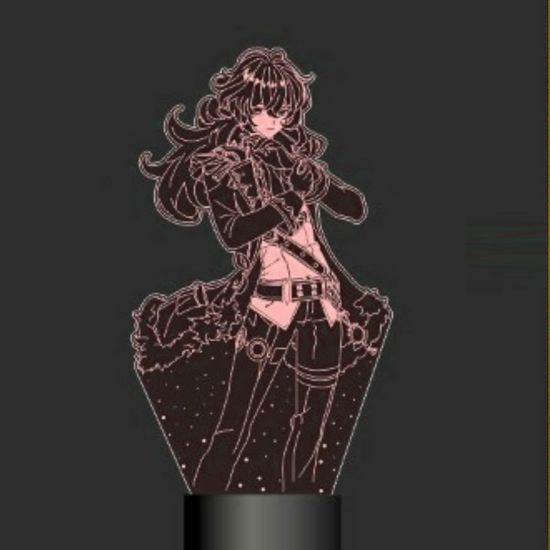 3D лампа Геншин Импакт, Genshin Impact. Дилюк